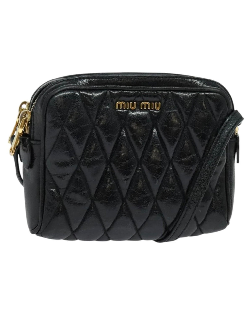 Miu Miu Black Patent Leather Crossbody