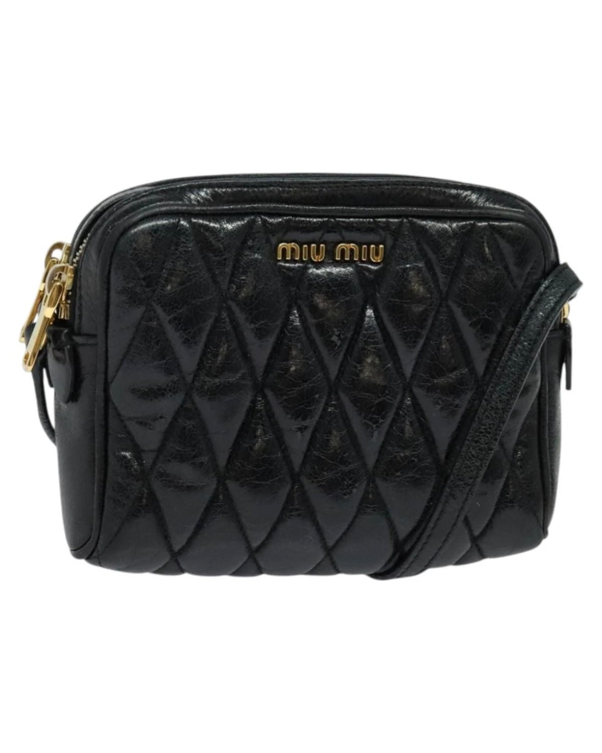 Miu Miu Black Patent Leather Crossbody