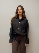 Load image into Gallery viewer, YSL Black Monogram Button Down
