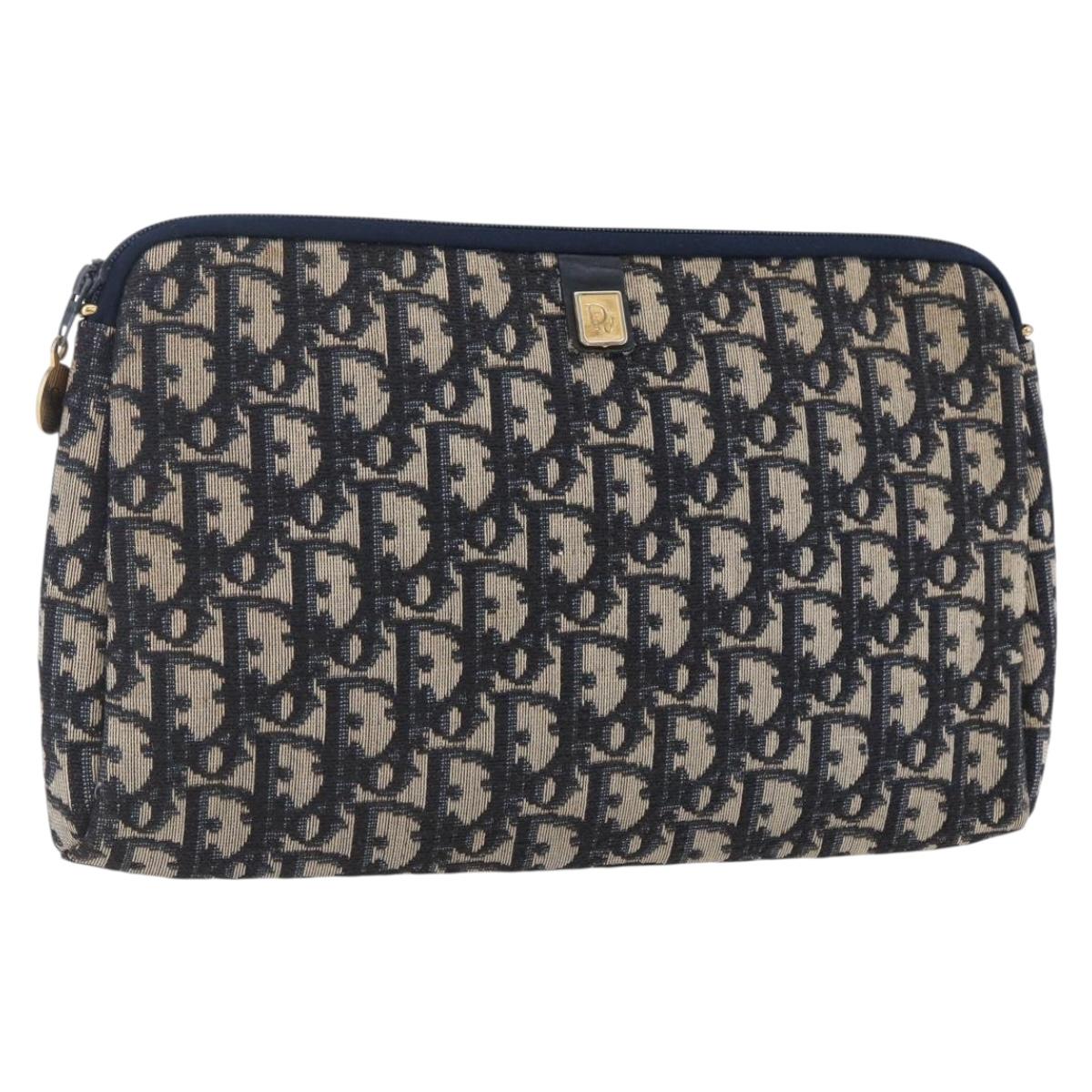 Dior Navy Monogram Clutch