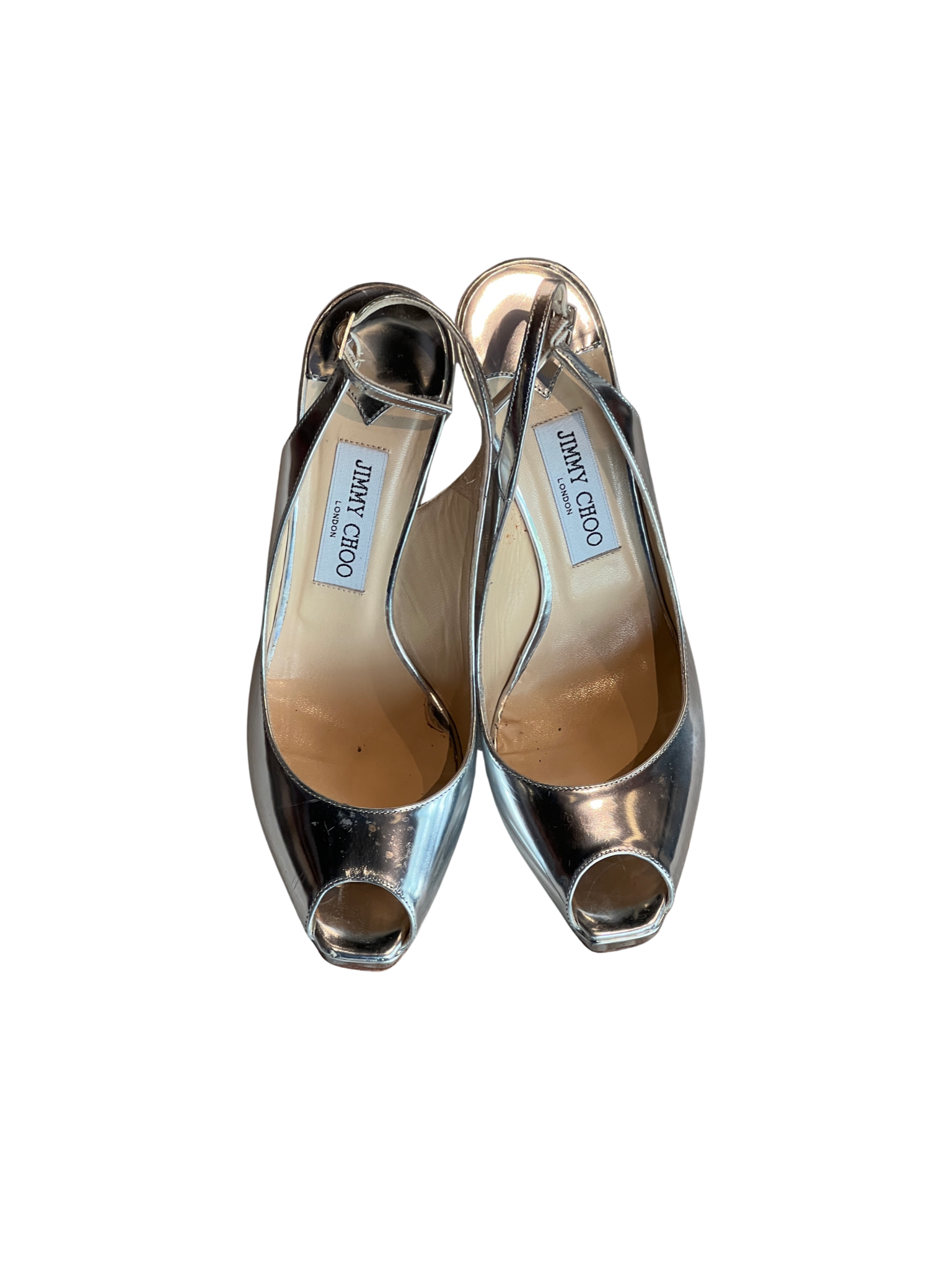 Jimmy Choo Silver Pumps