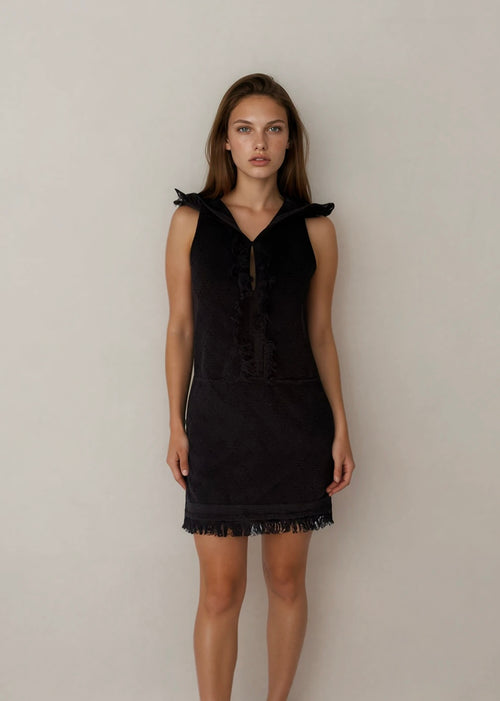 Chanel Black Hooded Mini Dress – No Standing NYC