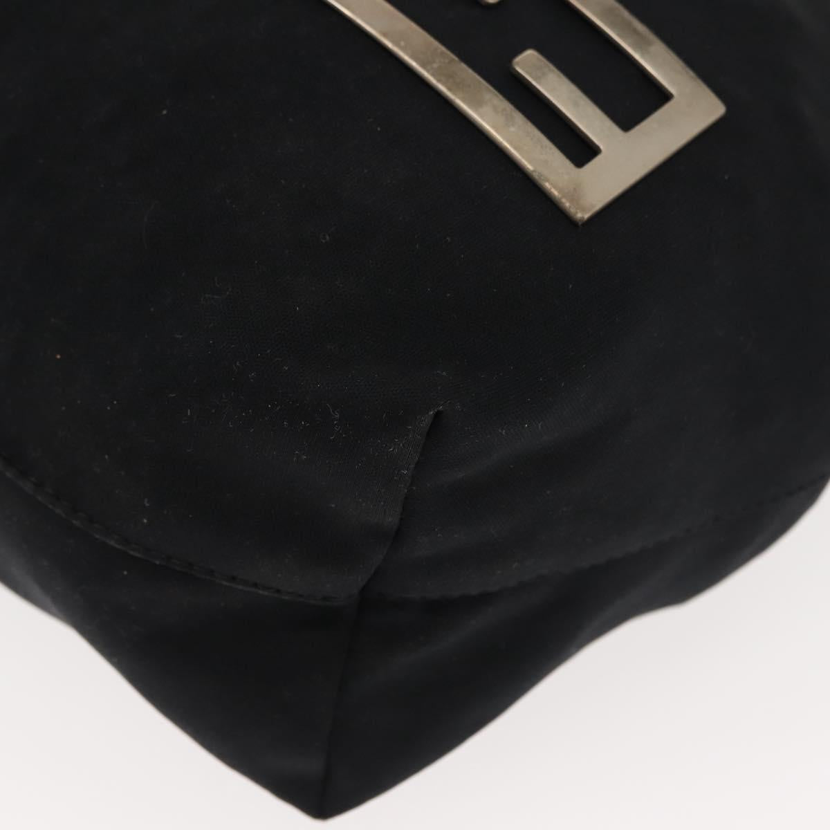 Fendi Black Nylon Baguette Tote