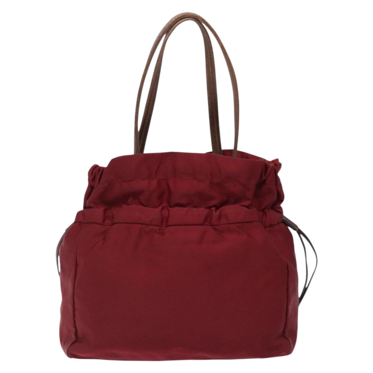 Prada Red Drawstring Handbag