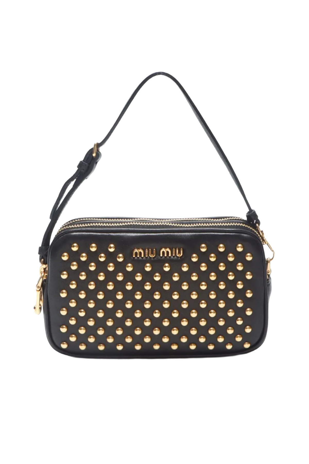 Miu Miu Black Studded Handbag