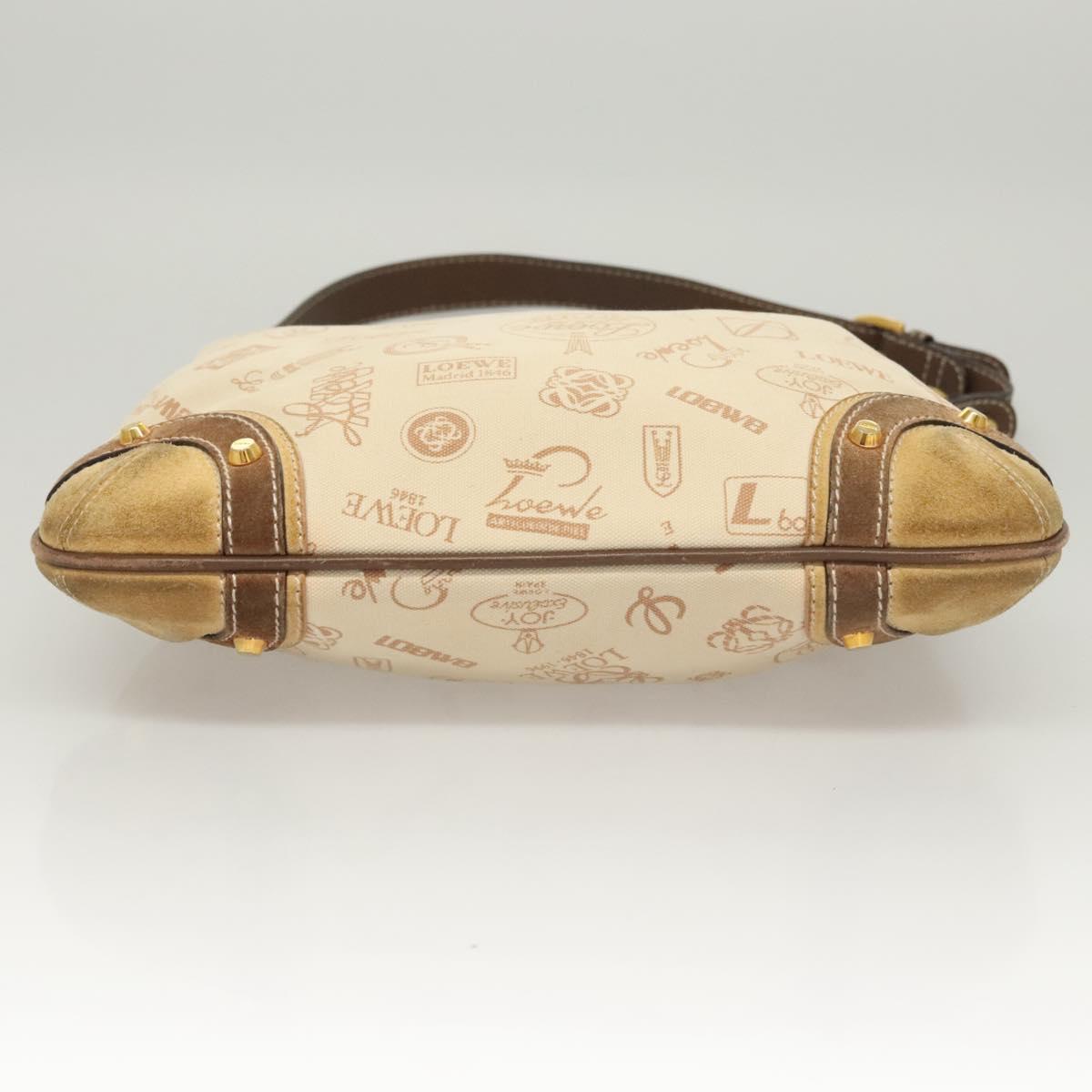 Loewe Cream Spellout Shoulder Bag