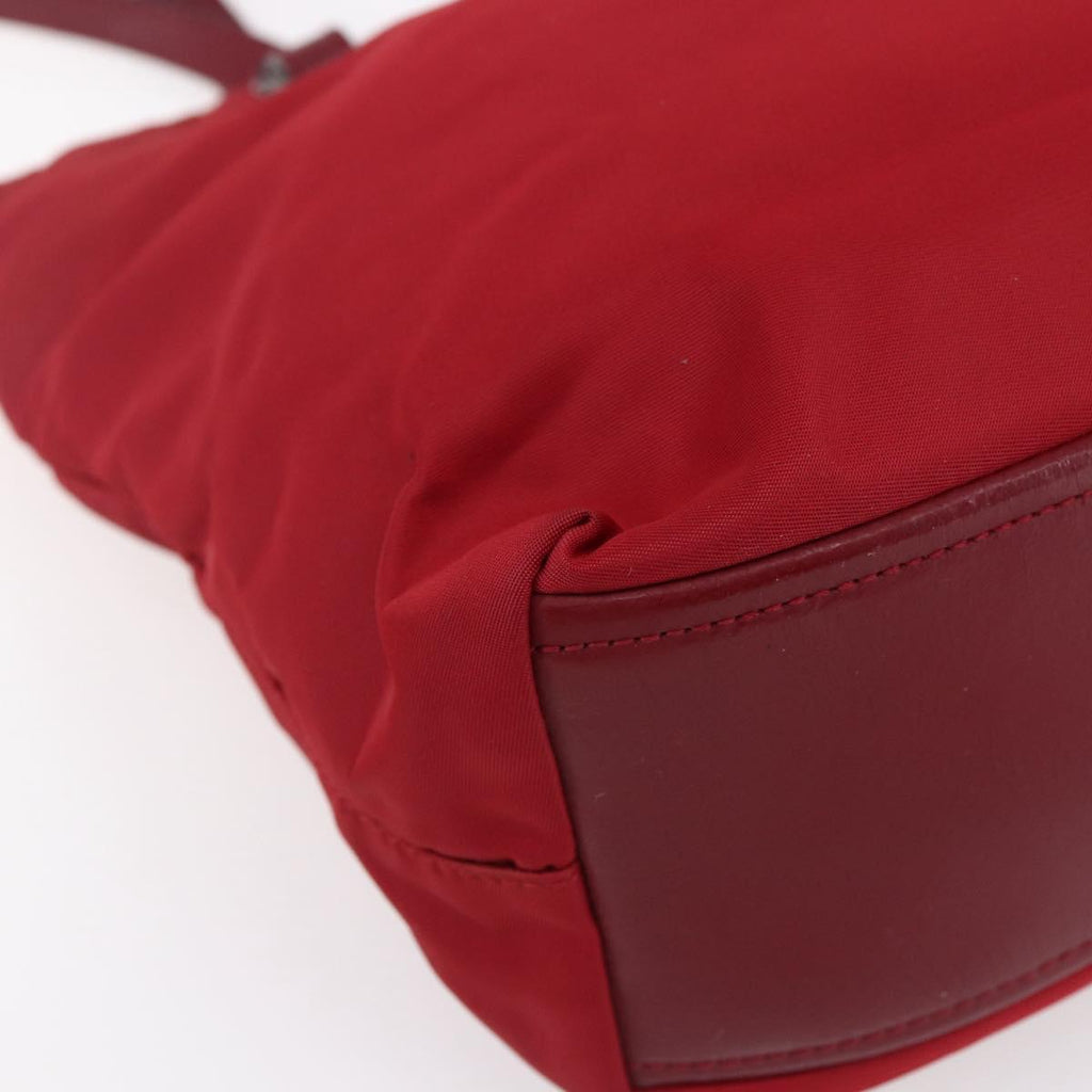 Prada Red Nylon Tote