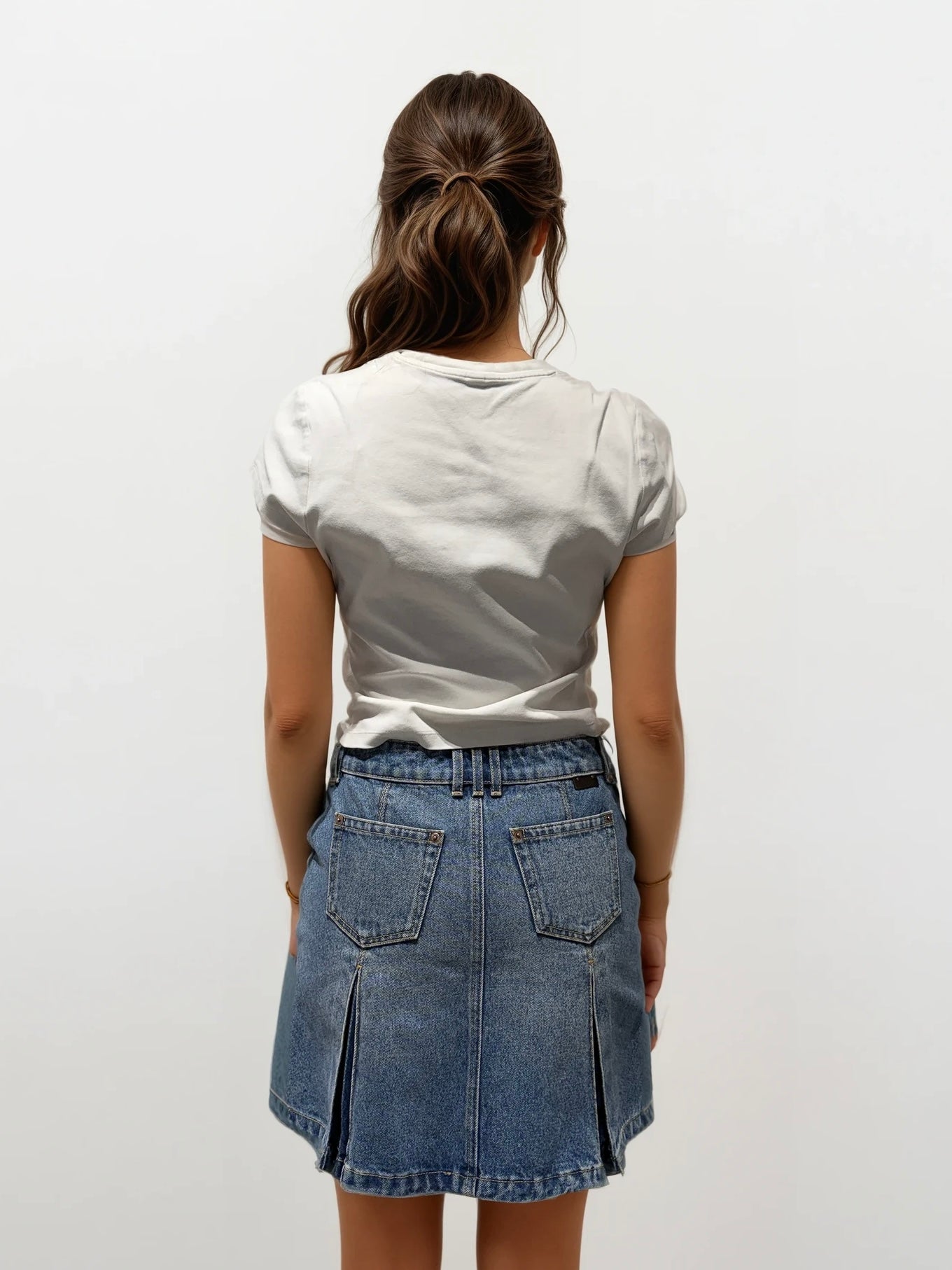 Balmain Denim Mini Skirt