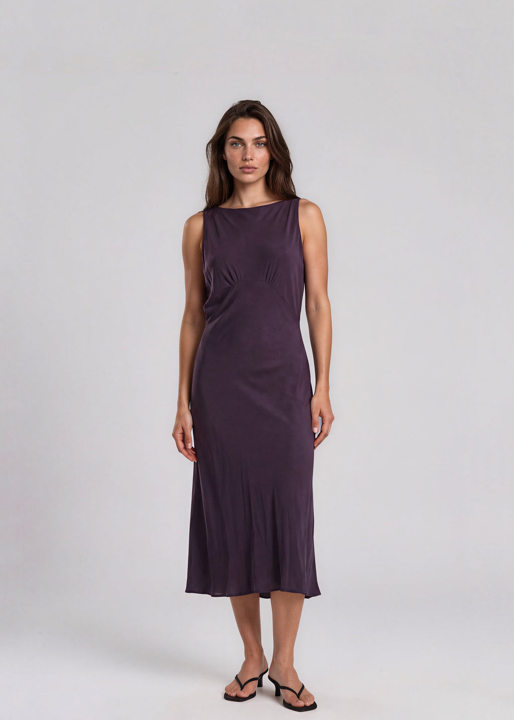 Yigal Azrouel Purple Midi Dress