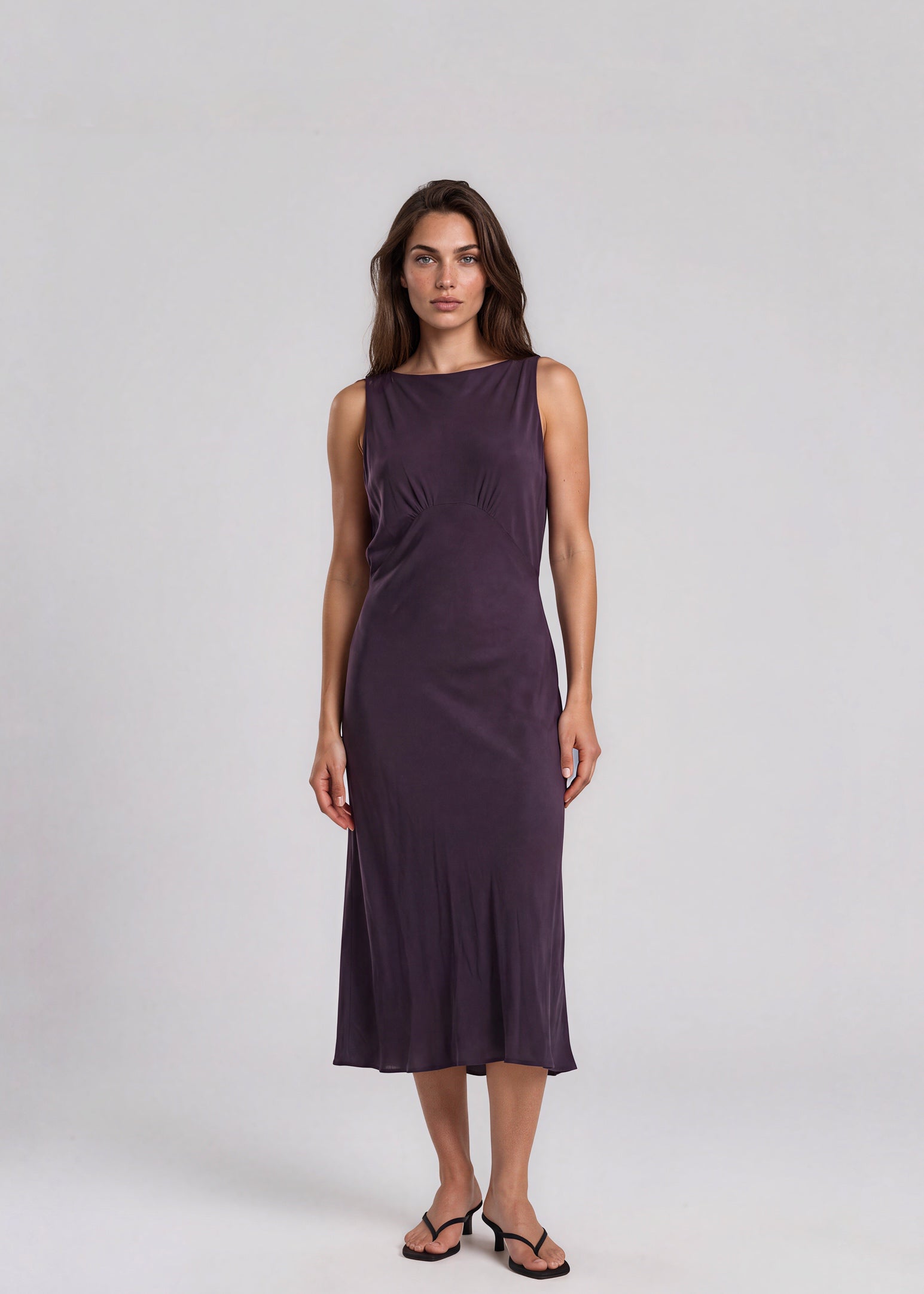 Yigal Azrouel Purple Midi Dress