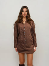 Load image into Gallery viewer, Ysl Brown Mini Dress
