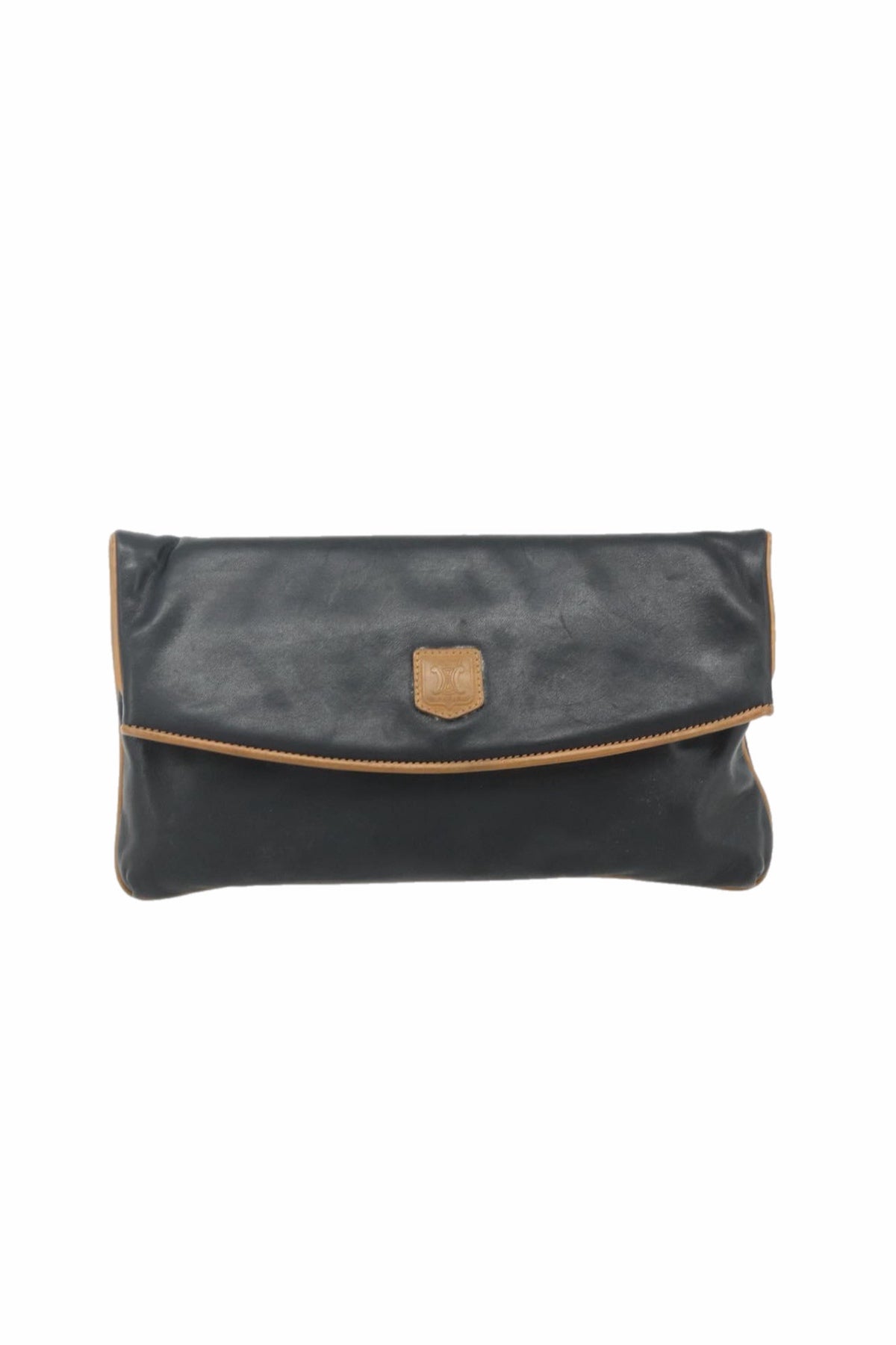 Celine Black Flap Clutch