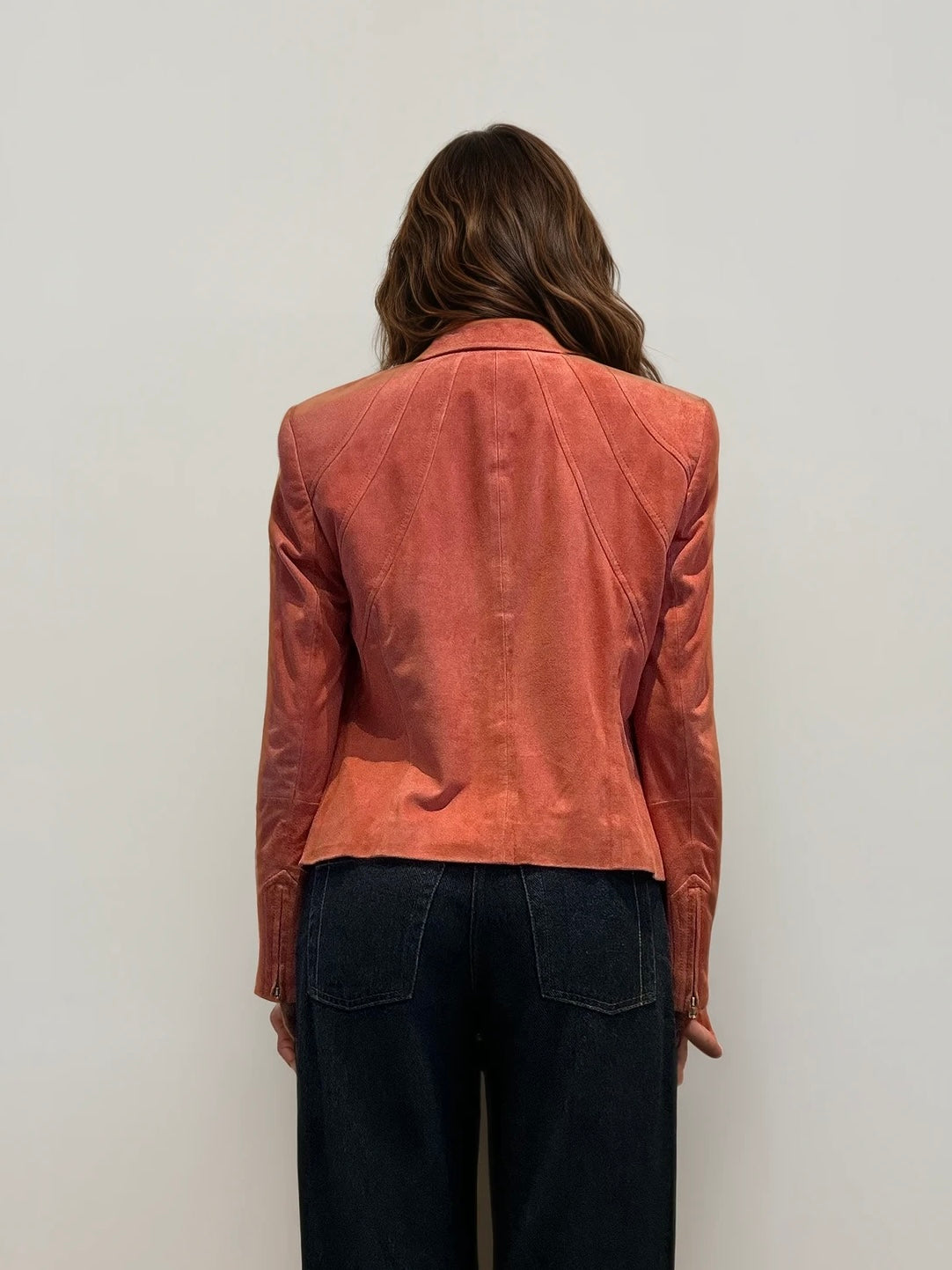 Escada Red Suede Jacket