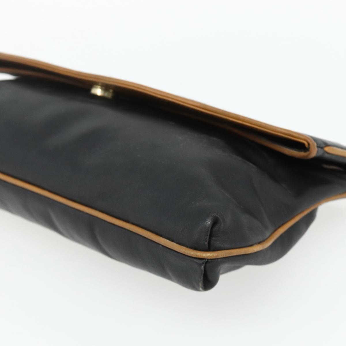 Celine Black Flap Clutch