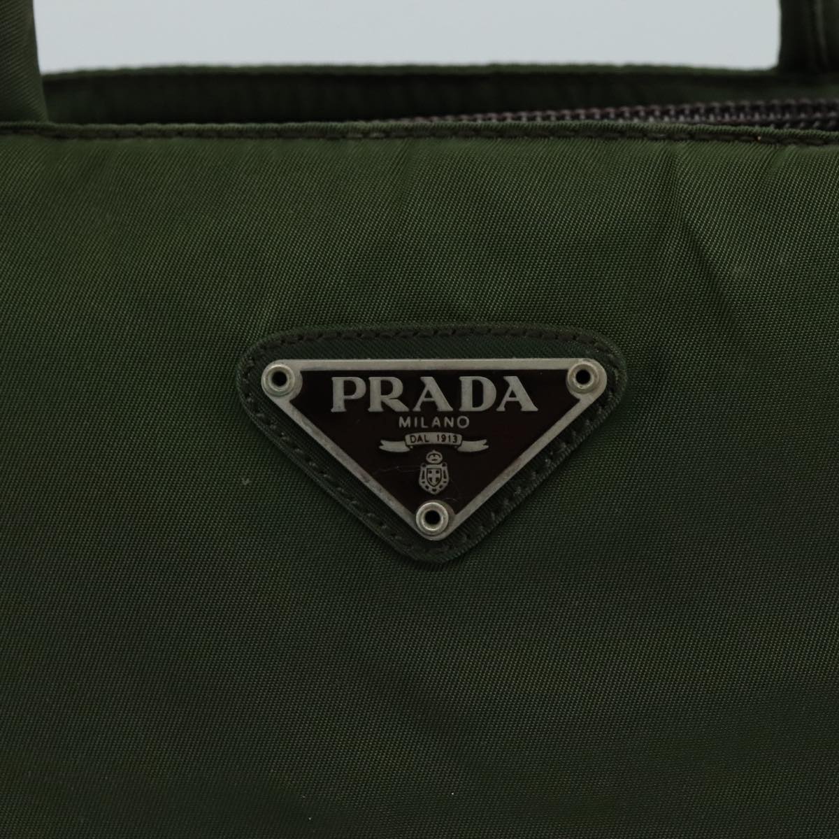 Prada Green Nylon Handbag