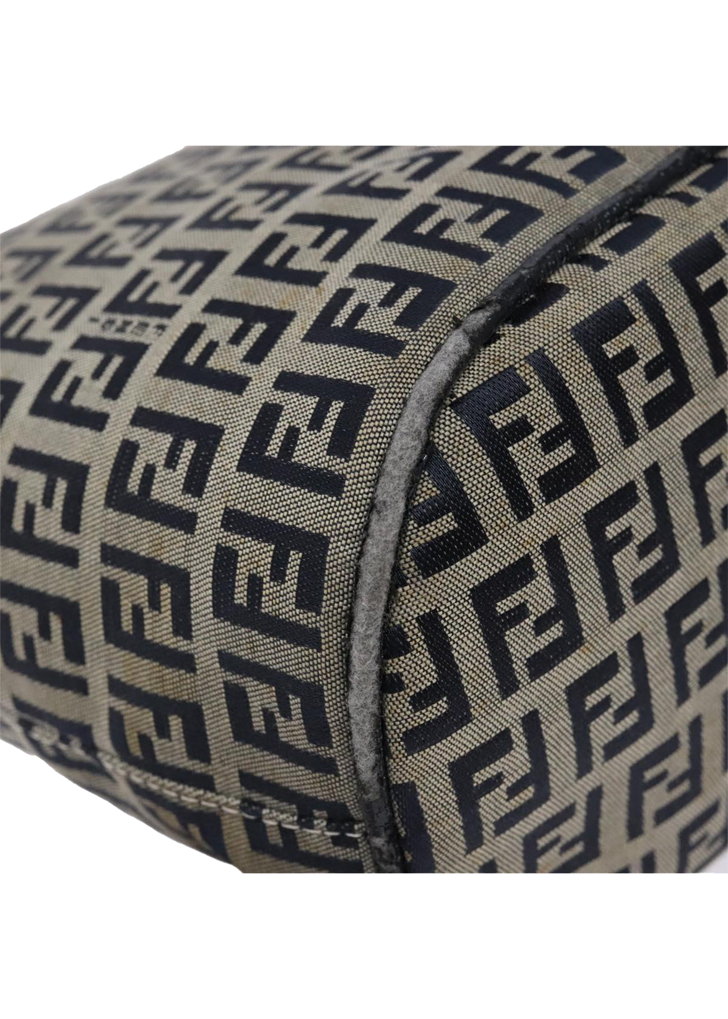 Fendi Navy Zucchino Mini Baguette