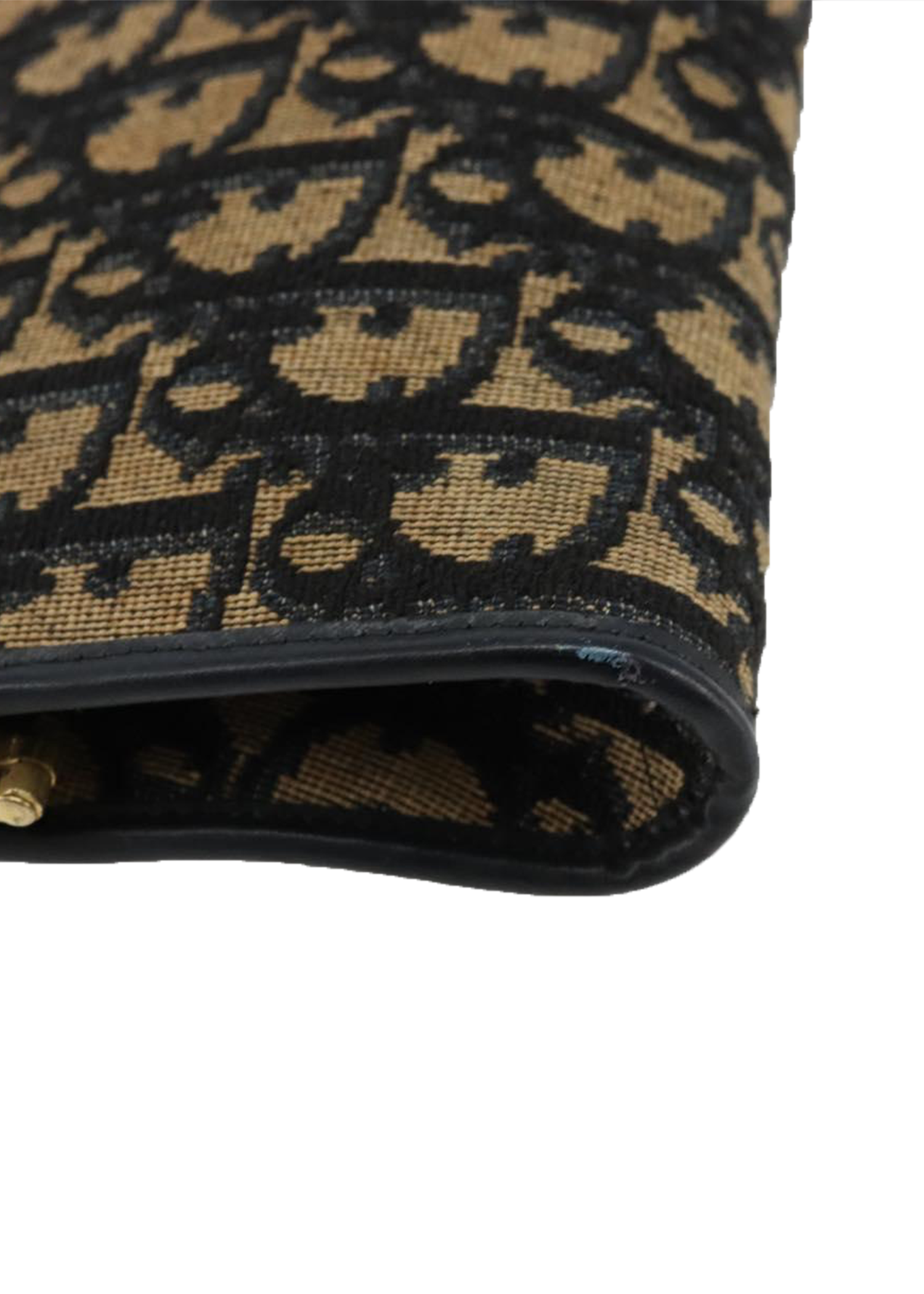 Dior Navy Trotter Snap Clutch
