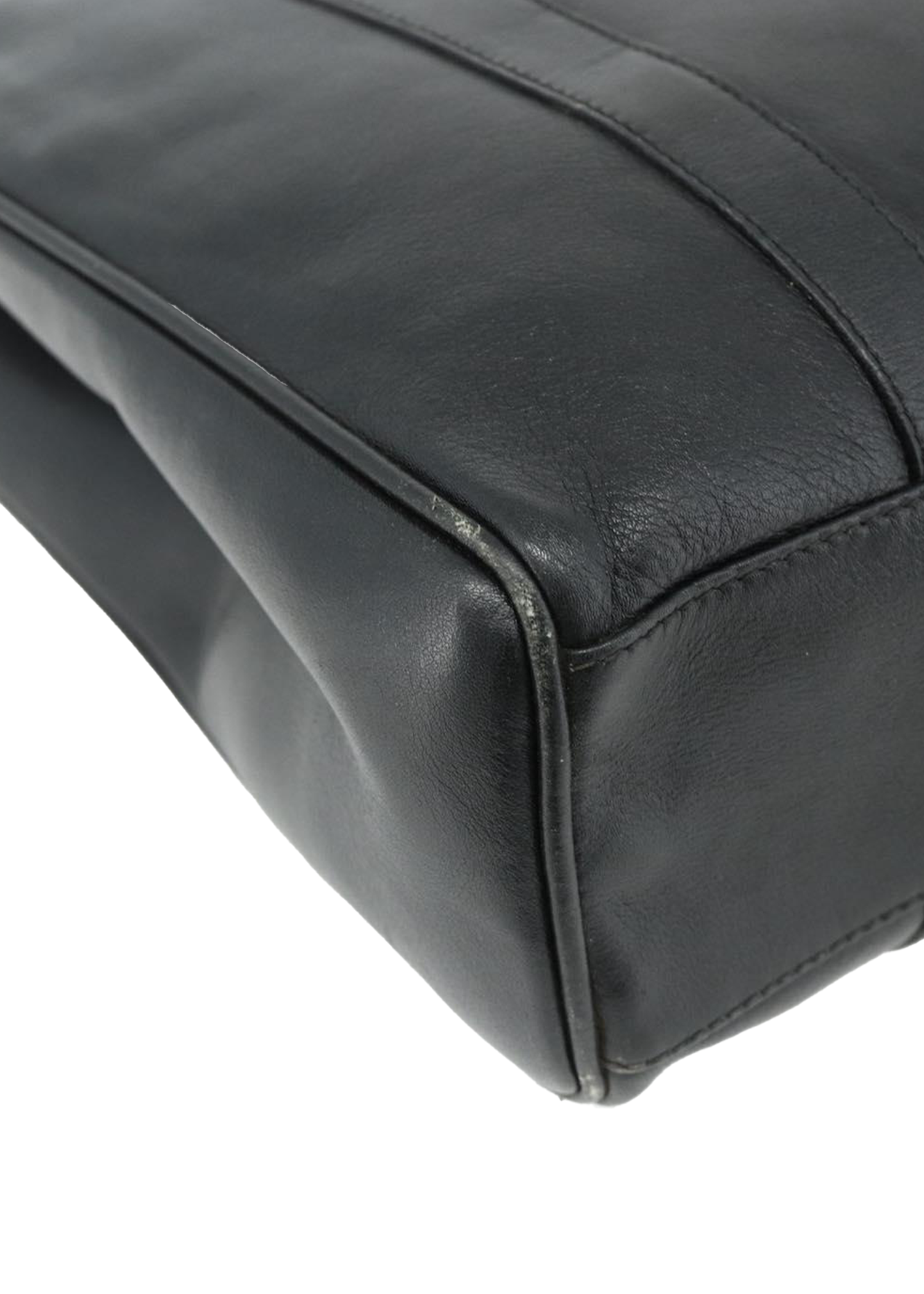 Gucci Black Leather Horsebit Tote