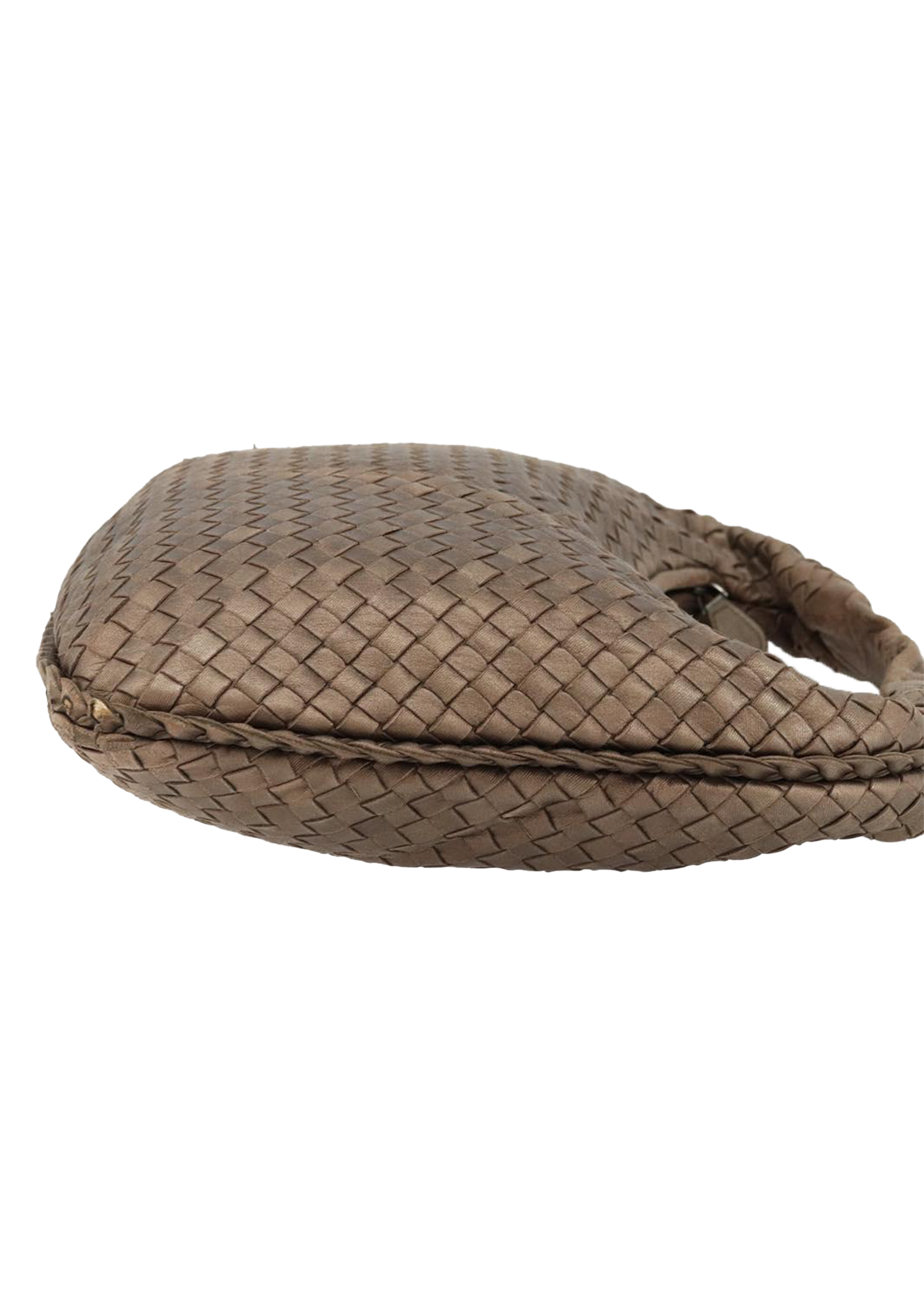 Bottega Veneta Intrecciato Bronze Shoulder Bag