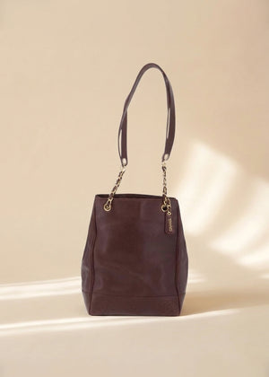 Chanel Brown Caviar Shoulder Bag