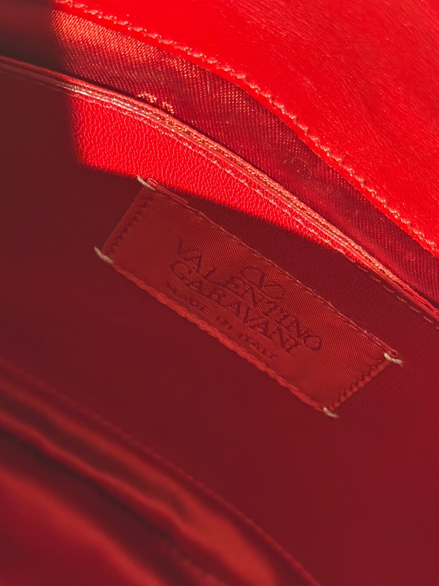Valentino Red Monogram Shoulder Bag
