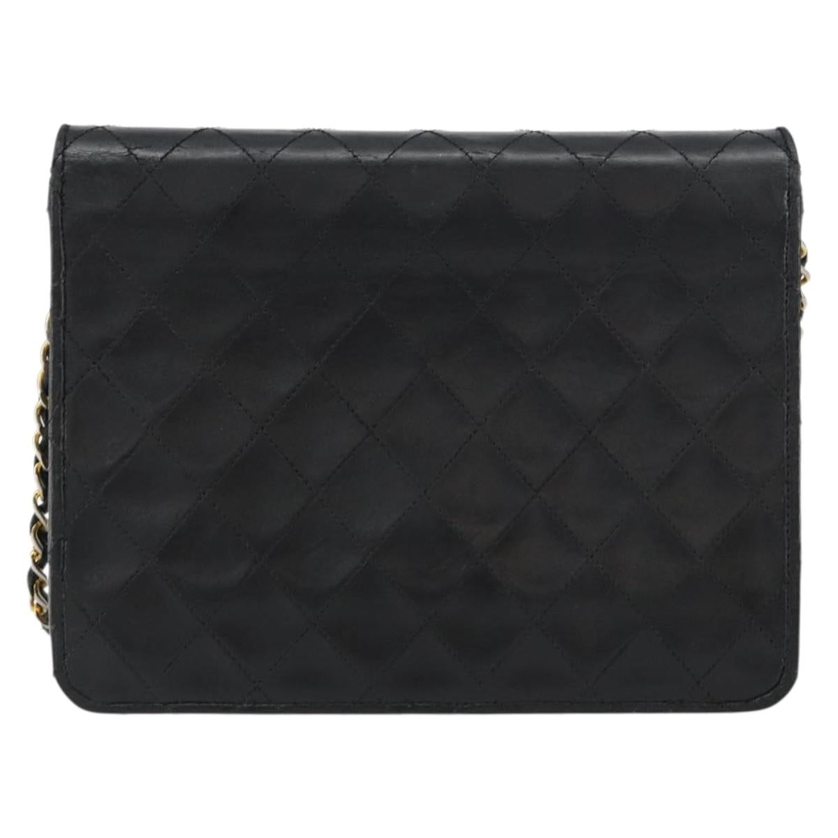 Chanel Black and Gold Leather Flap Bag