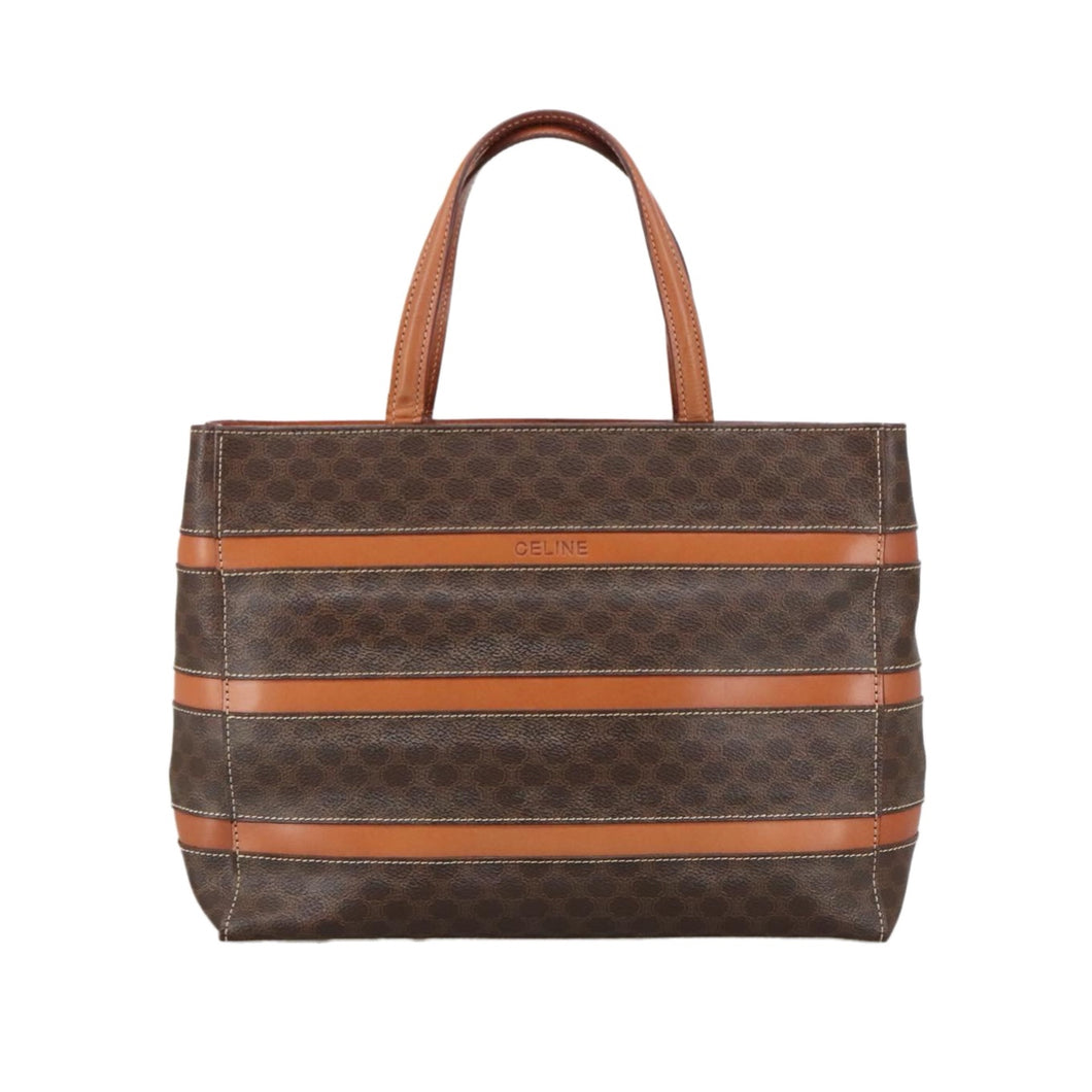 Celine Macadam Striped Handbag