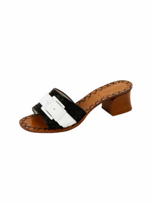Bottega Veneta Black Intrecciato Sandals