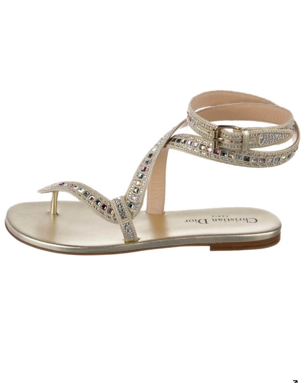 Dior Snake Tie Up Sandals