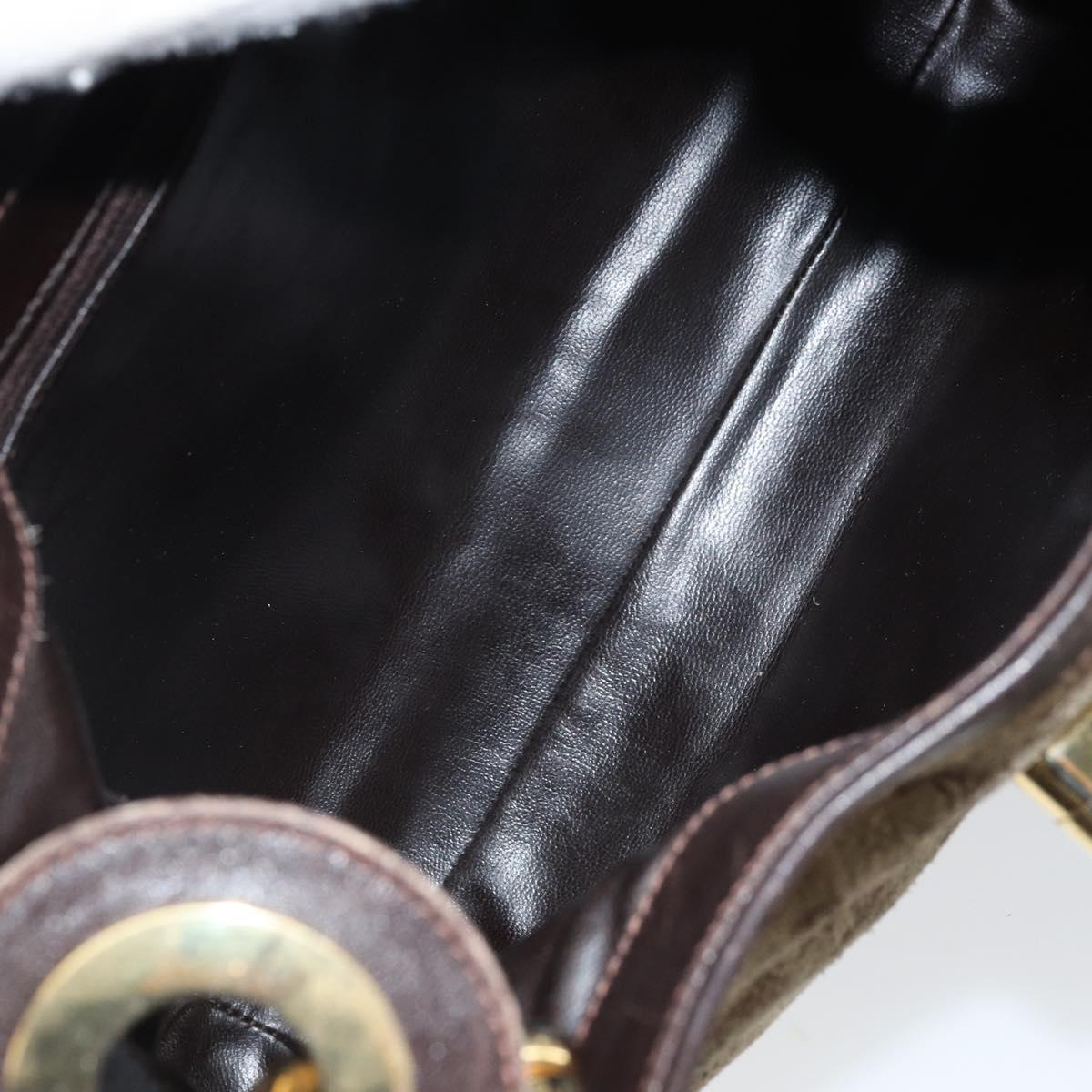 Celine Brown Suede Shoulder Bag