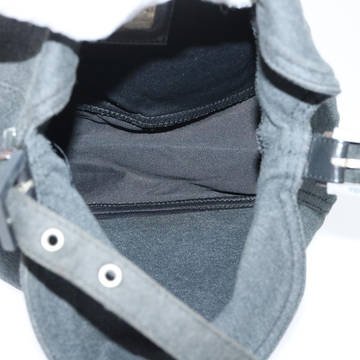 Fendi Grey Rounded Baguette