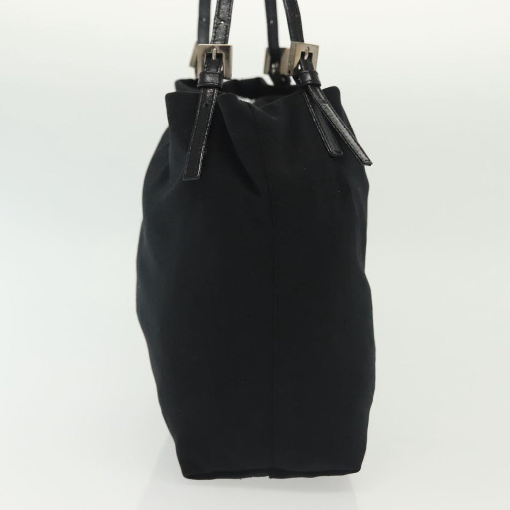 Fendi Black Nylon Baguette Tote
