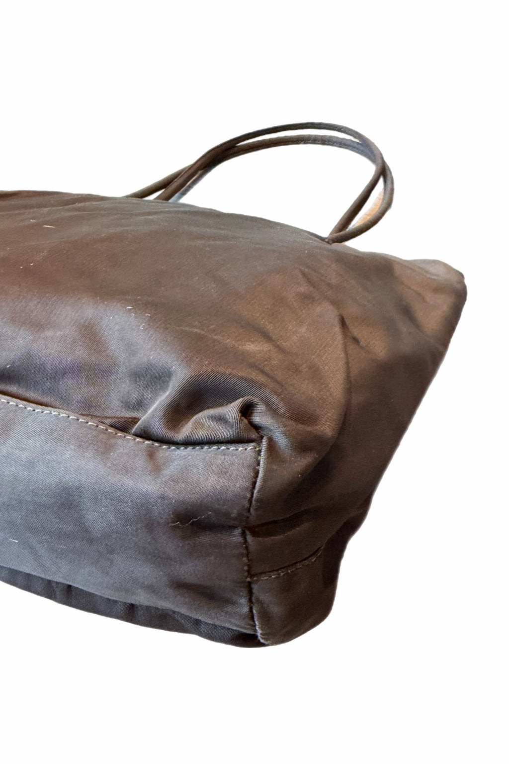 Prada Brown Nylon Tote