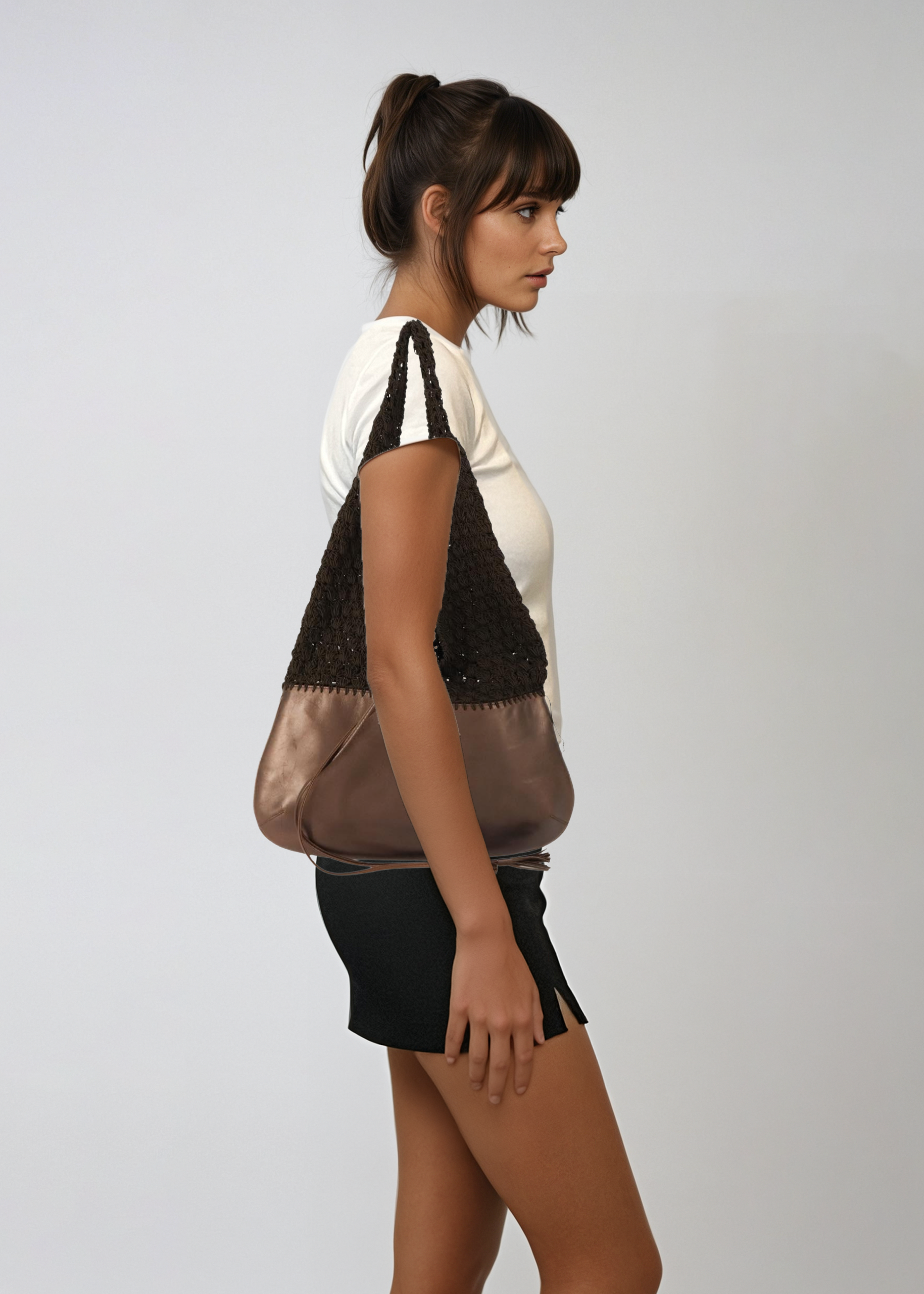 Ferragamo Brown Hobo Bag