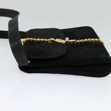 Load image into Gallery viewer, Gucci Black Suede Chain Shoulder Bag
