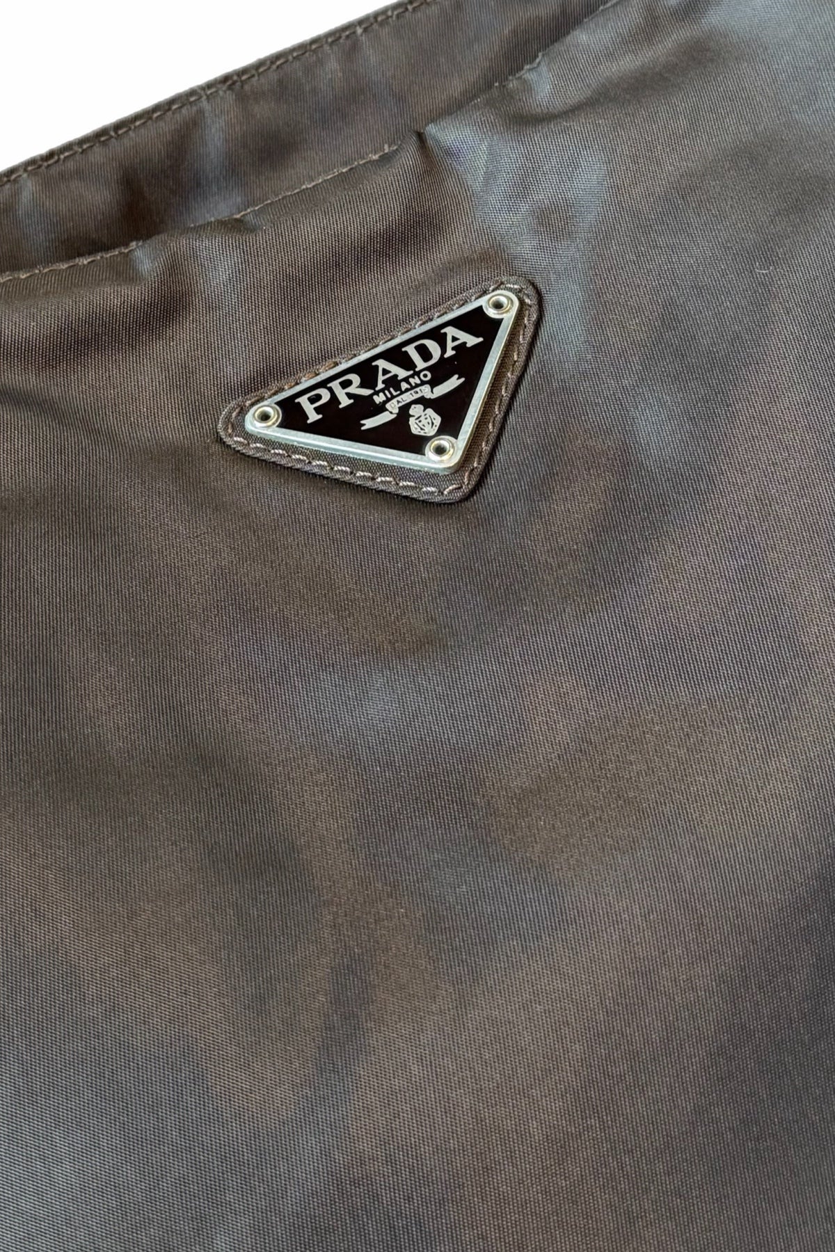 Prada Brown Nylon Tote