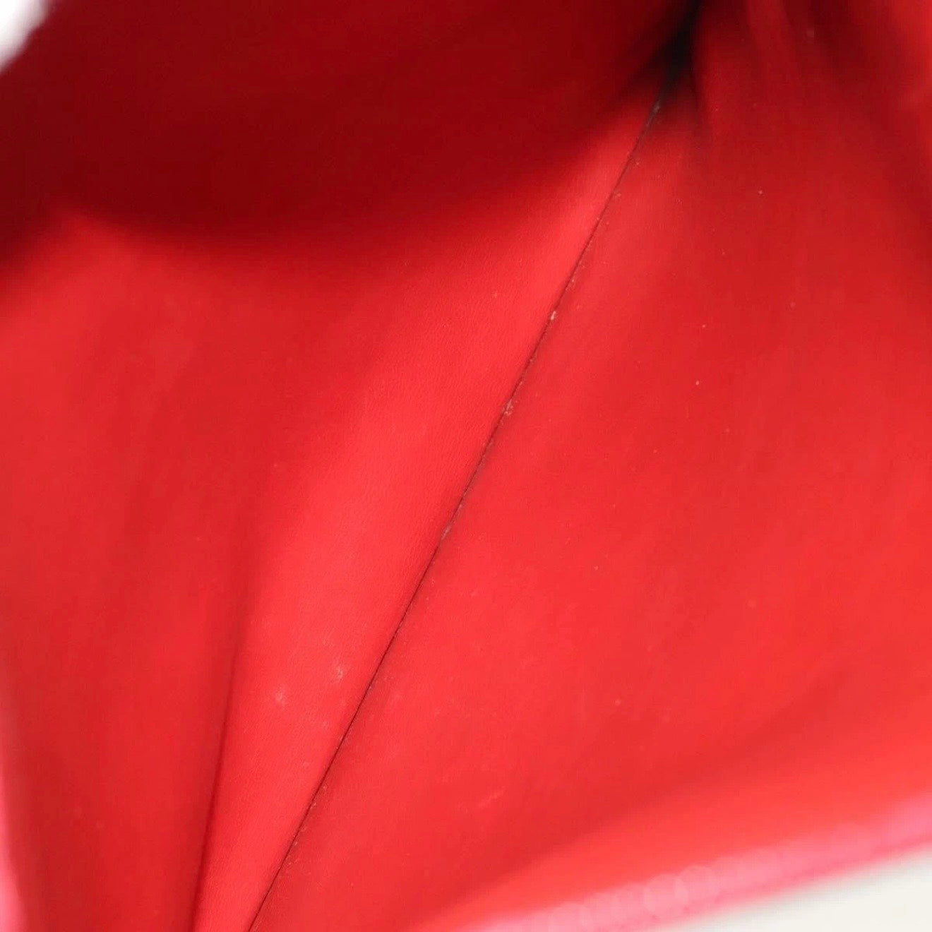 Chanel Red Leather Cutout Tote