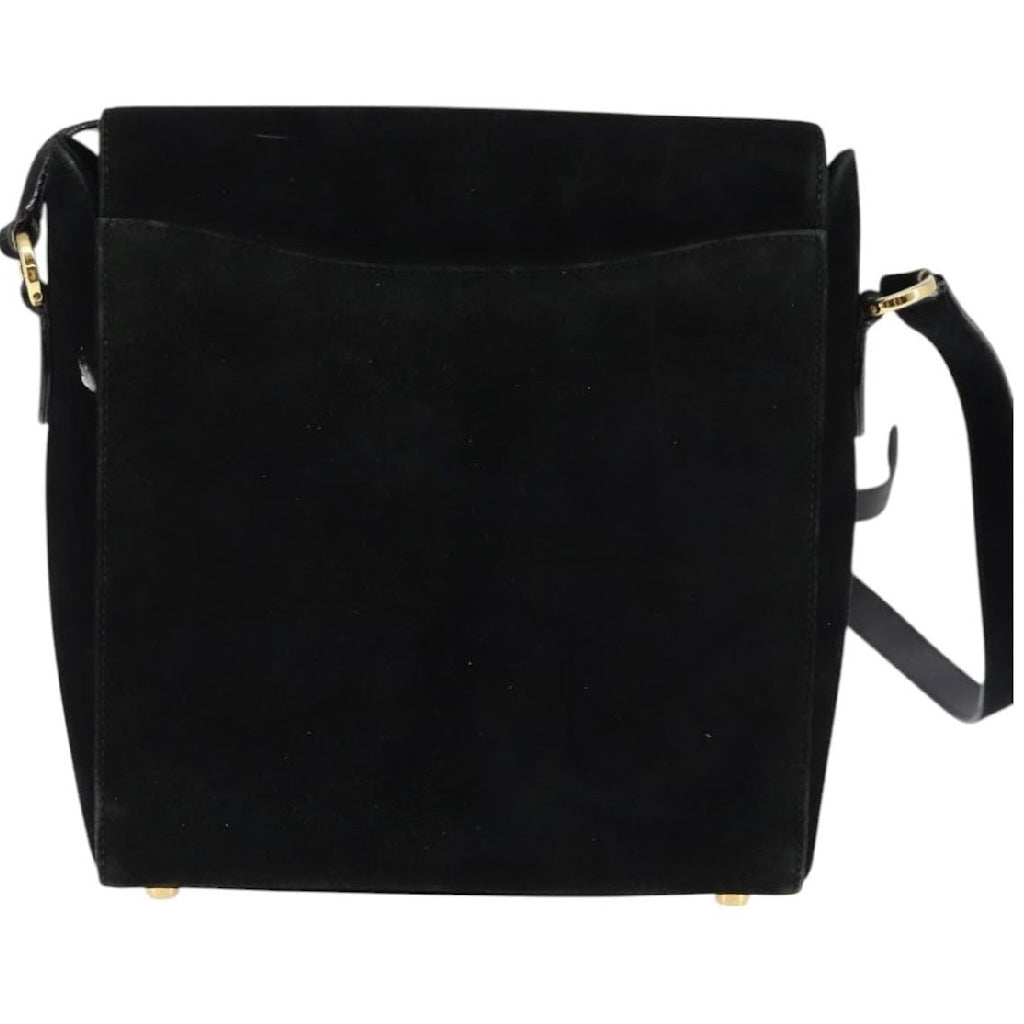 Ferragamo Black Suede Crossbody