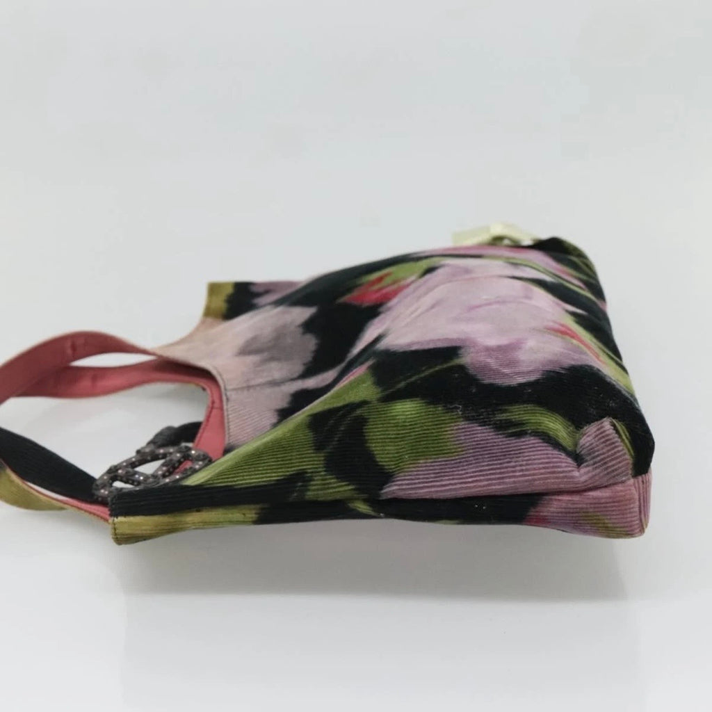 Valentino Corduroy Flower Printed Handbag