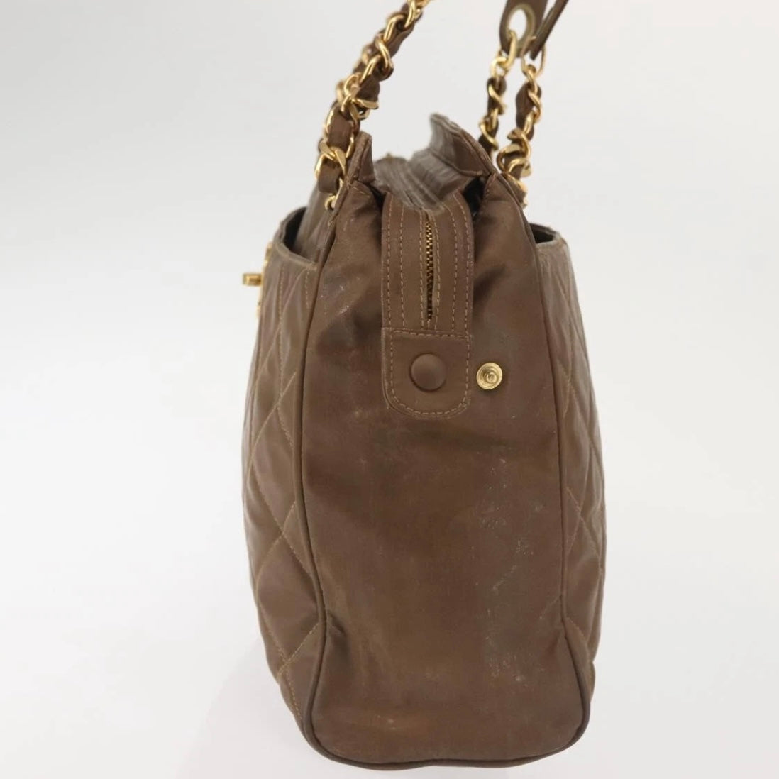 Chanel Brown Quilted Tote