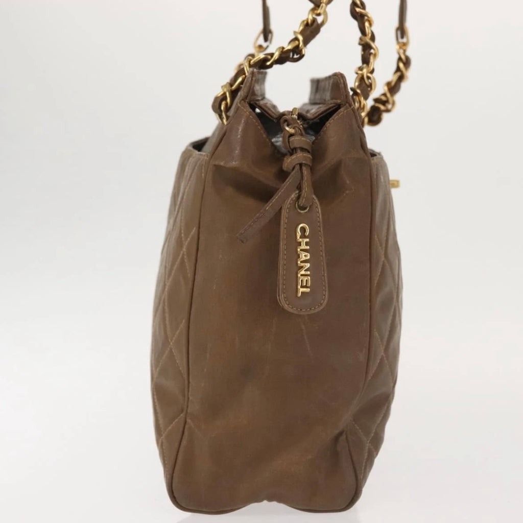 Chanel Brown Quilted Tote