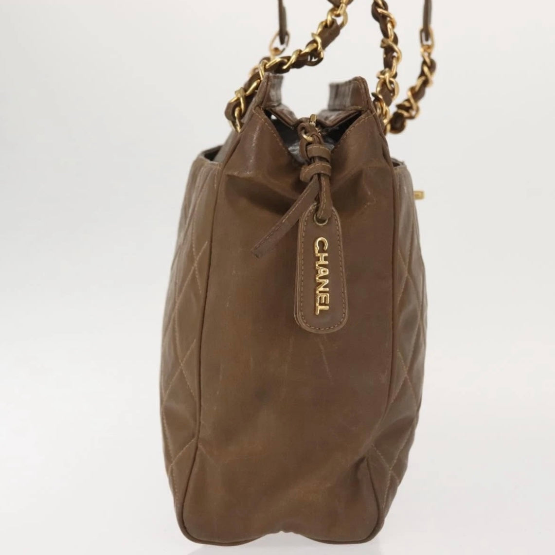 Chanel Brown Quilted Tote