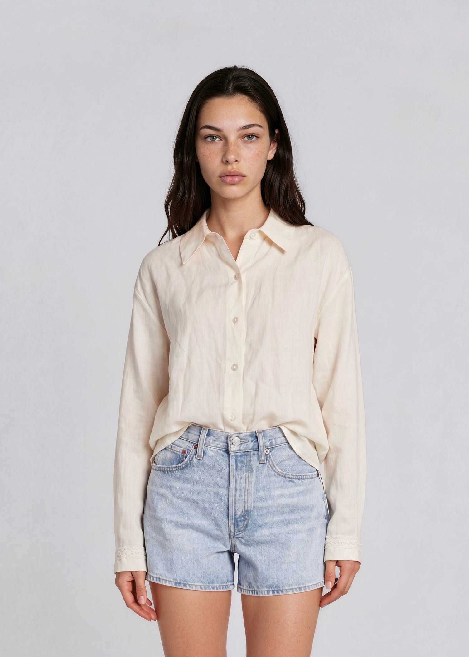 Gianfranco Ferre Linen Button Down