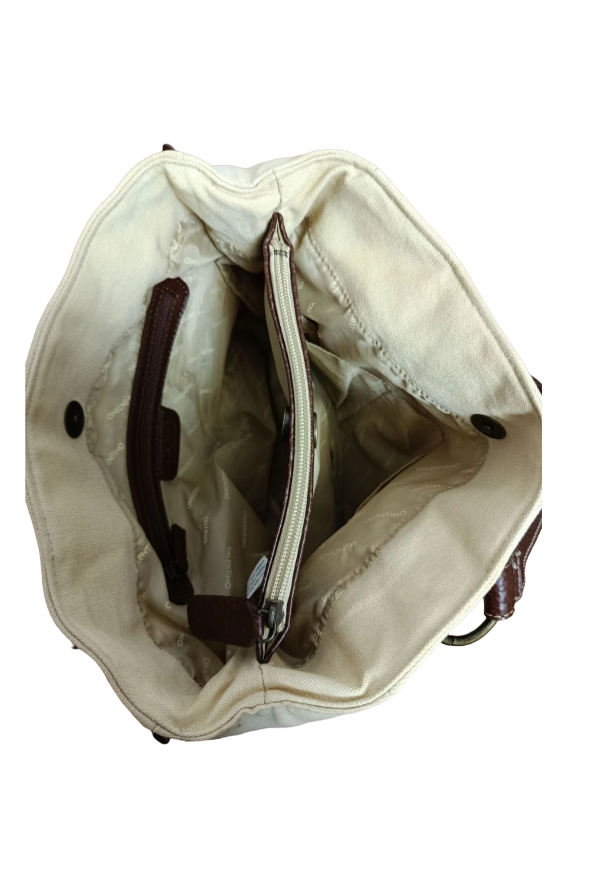 Valentino Cream Studded Tote