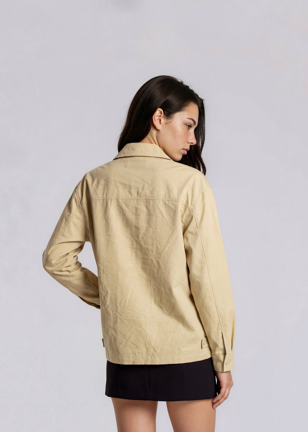 YSL Soft Yellow Classic Collared Bomber