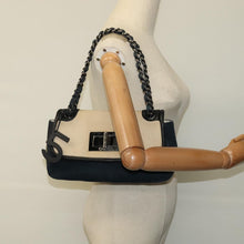 Load image into Gallery viewer, Chanel Navy Canvas Shoulder Bag
