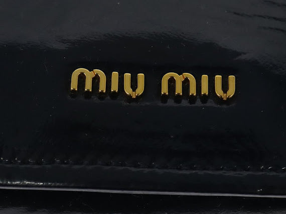 Miu Miu Navy Patent Crossbody