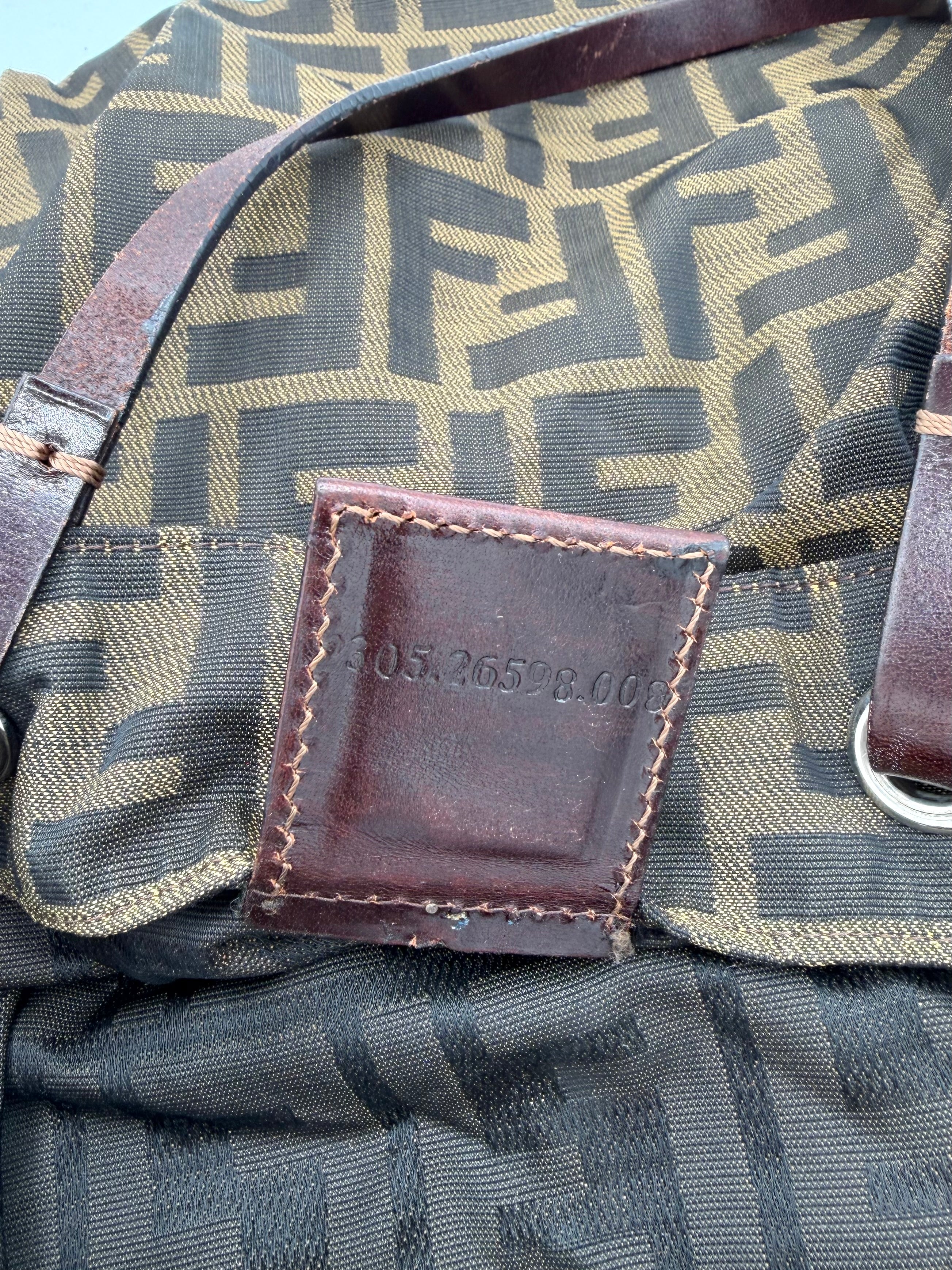 Fendi Brown Zucca Mini Tote