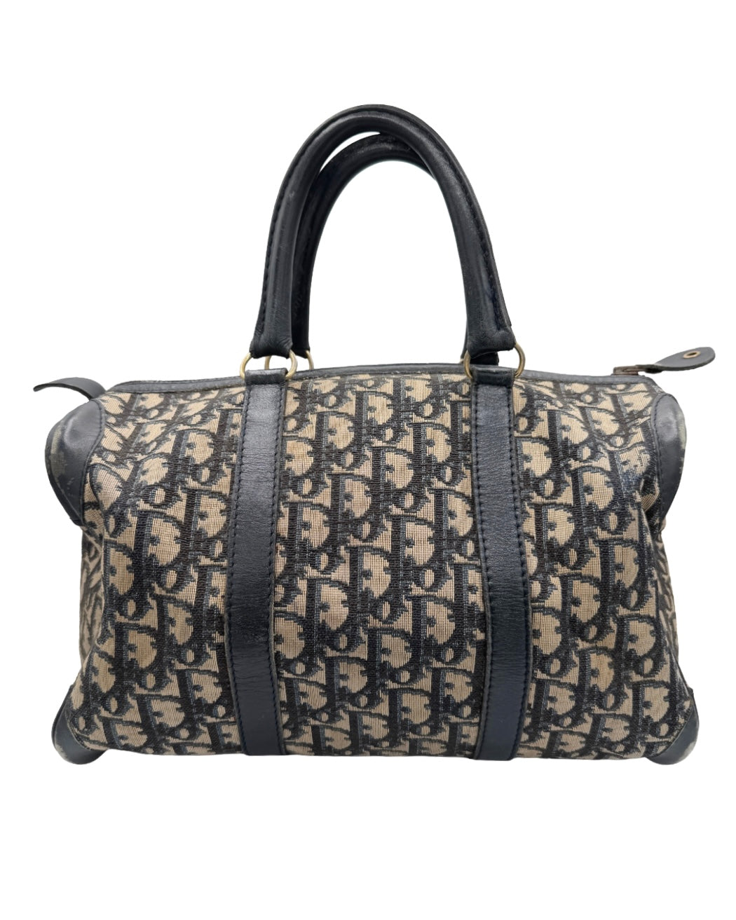 Dior Navy Trotter Boston Bag
