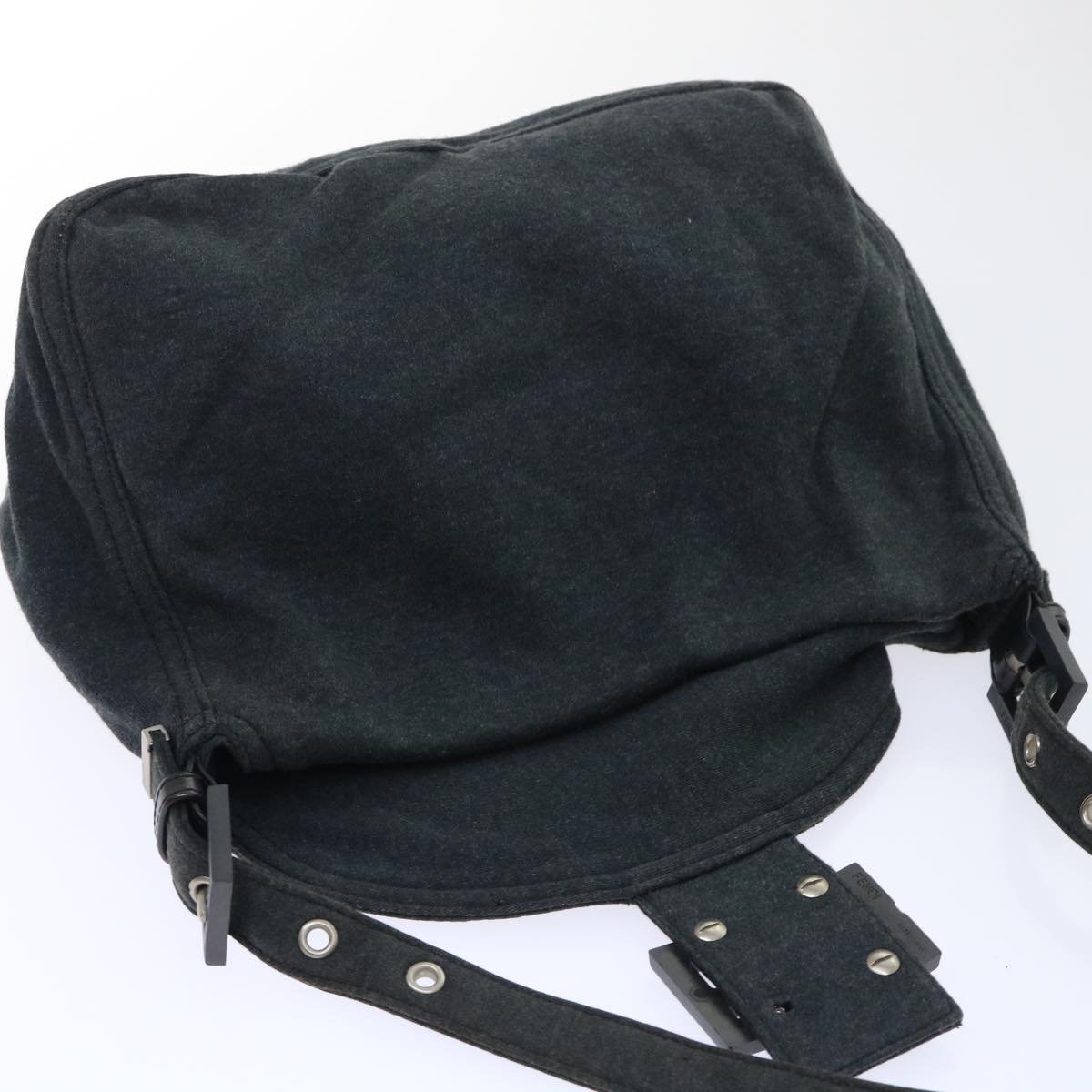 Fendi Grey Rounded Baguette